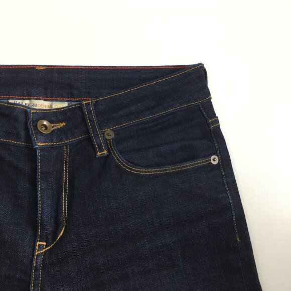 RALEIGH Hand Crafted North Carolina US Dark Wash Straight Leg 5 Pocket Jeans - Picture 7 of 16